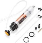 FOUR UNCLES 200cc Fluid Extractor, Extraction & Fill Pump, Oil Change Syringe with 23" Hose and Two 12" Tubes, Automotive Oil Syringe, Fluid Oil Change Evacuator