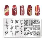 Nicole Diary Stainless Steel Nail Stamping Image Plate Design 105