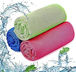 kunya® Microfiber Skin Friendly Instant Cooling Towel 1pc for Sports, Workout, Fitness, Gym, Yoga, Dance & Outdoor Sports Quick Dry Super Absorbent Breathable Soft Bath Towel