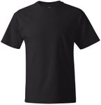 Hanes Men's Short Sleeve Beefy T (Pack of 2) - Large - Black