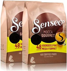 Senseo Mocca Gourmet Light Roast Coffee Pods – 96 Count (2 Packs of 48) – Silky & Smooth Flavor with Rich Crema – Single-Serve Coffee Pads Compatible with Senseo & PeleCom Machines – Imported from the Netherlands