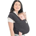 KeaBabies Baby Wrap Carrier - All in 1 Original Breathable Baby Sling, Lightweight,Hands Free Baby Carrier Sling, Baby Carrier Wrap, Baby Carriers for Newborn, Infant, Baby Wraps Carrier (Mystic Gray)