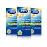 Optrex Soothing Eye Drops, for Itchy Eyes, Hay Fever & Allergy, 10ml (Pack of 3, 30ml)