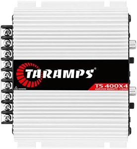 Taramps TS 400x4 with Automatic High Level Input 400 watts RMS 4 Channels Full Range Car Audio Amplifier RCA Input Class D 2 Bridged Channels Multichannel Amplifier System