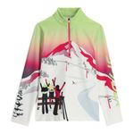 Spyder Sunset Zip T-Neck, Girls, Lime Ice, M