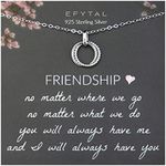 EFYTAL Friendship Necklace, Sterlin