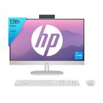 HP All-in-One PC 13th Gen Intel Core i5 27" (68.6cm) FHD 16GB RAM, 1TB SSD, Intel UMA Graphics, 710 White Wireless Keyboard and Mouse Combo (Windows 11 Home, MSO 21, Shell White, 6.72 Kg) 27-cr0407in