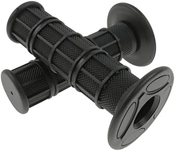 FLYPIG Universal 7/8" 22mm Handlebar Grips Rubber Handle Grip for Yamaha Honda Kawasaki Suzuki Motorcycle Motocross Off Road ATV Moped Dirt Bike Motorbikes Scooter Grips (Black)