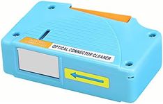 NewMainOne Fiber Optic Connector Cleaner,FTTH Fiber Optic Cleaning Box for 1.25mm/2.5mm, FC, SC, LC,MU,ST End Faces and Optical Connectors,Over 500 Times Anti Static Clean Swab(Blue)