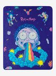 Rick And Morty Planet Morty Throw Blanket