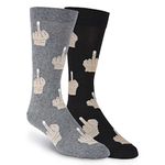 Men's Middle Finger Crew Socks