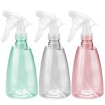 Oiiurly 3 Pcs Water Spray Bottle 500ml Plastic Empty Spray Bottles With Fine Mist and Inject Modes for Home Cleaning Hairdressing Gardening Plants Refillable Sprayer Bottle