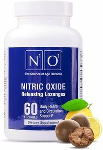 N1O1 Nitric Oxide Lozenges for Heart Health Support - Dietary Supplement for Blood Flow, Oxygenation and Blood Pressure (60 Count (Pack of 1))