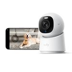 eufy Indoor Cam E30, Latest Generation, 4K UHD Security Camera, 360 Pan-Tilt, Color Night Vision, Al Detection for Human/Pet/Audio/Crying, Human/Pet Auto Tracking, Works with Homekit
