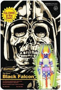 Super7 The Worst Black Falcon (Monster Glow) - 3.75 in Reaction Figure