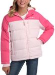 Eddie Bauer Girls' Winter Jacket - Heavyweight Quilted Down Jacket - Insulated Hooded Outerwear Coat for Girls (XS-XL), Size 8, Blush