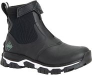 Muck Boots Women's Apex Mid Zip Performance Waterproof Ankle Boots, Black, 6