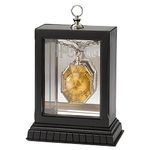 The Noble Collection Harry Potter The Locket from the Cave - Locket on Chain with Wooden Display Case - Officially Licensed Film Movie Props