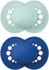 MAM Original Matte Pacifier (2 pack, 1 Sterilizing Pacifier Case), Pacifiers 16 Plus Months, Baby Boy Pacifier, Best Pacifiers for Breastfed Babies, Sterilizing Storage Case