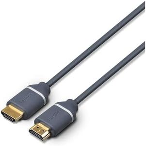 PHILIPS Câble HDMI 2.0 haute vitesse avec Ethernet – Prend en charge la 3D, 4K 60 Hz, retour audio – 5 mètres