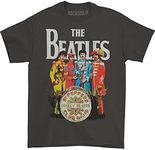 Bravado Men's The Beatles STG Pepper T-Shirt, Charcoal, Medium