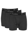 Columbia Men's Performance Cotton Stretch Boxer Brief-3 Pack, Black, M (Pack of 3)