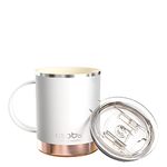 asobu Ultimate Stainless Steel Ceramic Inner Coating Insulated Mug (White)