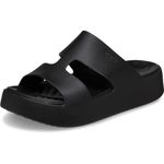 Crocs 209409-001-W8 Getaway Platform H-Strap Black Black