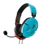 Turtle Beach Recon 50 Gaming Headset for Nintendo Switch, Xbox Series X|S, Xbox One, PS5, PS4, PlayStation, Mobile, & PC with 3.5mm – Removable Mic, 40mm Speakers – Red/Blue