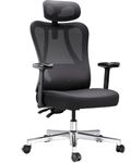 Hbada Ergonomic Office Chair Desk Chair with Rotatable Lifting Adjustable Lumbar Support and Headrest, Tilt Function Swivel Computer Task Chair