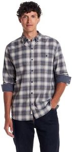 Weatherproof Vintage Mens Casual Soft Brushed Plaid Button-Down Flannel Shirt
