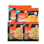 Haldiram's Combo | Lachcha Paratha & Aloo Paratha | Frozen Paratha | Minute Khana | Authentic Indian Bread | Indian Origin | 360g & 400g | Each Flavor 2pcs (Total 4 Pack)