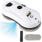 KEFIDEK Window Cleaner Robot with Ultrasonic 5600PA Auto Water Glass Cleaning Automatic Smart Robot Cleaner,Window Vacuum Cleaner with Control Windows/Tiles/Class Door Indoor Outdoor