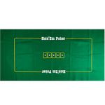 Poker Table Game Mat Layout - 36" x 72" Rectangle Las Vegas Style Green Casino Felts Table Top Cover, Great for Poker Game Night Events Theme Party Fundraisers & Gatherings