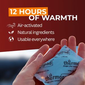 THERMOPAD Hand Warmers   – 12 Hour Heat Pack