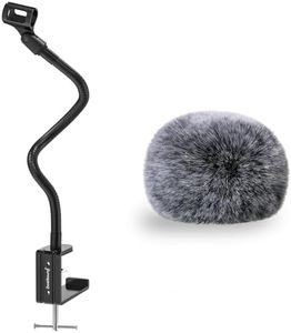 ZealSound Microphone Furry Windscreen Muff windshield and Microphone Gooseneck 13 inch