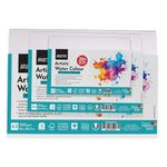 Brustro Artists Watercolour Paper 300 GSM, 25% Cotton, Cold Pressed, A4 (Pack of 12), A3 (Pack of 6) & A5 (Pack of 24)
