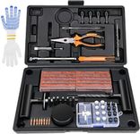 Kohree 98Pcs Tire Repair Kit, Heavy Duty Universal Tire Plug Repair Changing Tools to Fix Punctures & Plug Flats for Car, Truck, RV, Jeep, ATV, Tractor, Trailer, Motorcycle