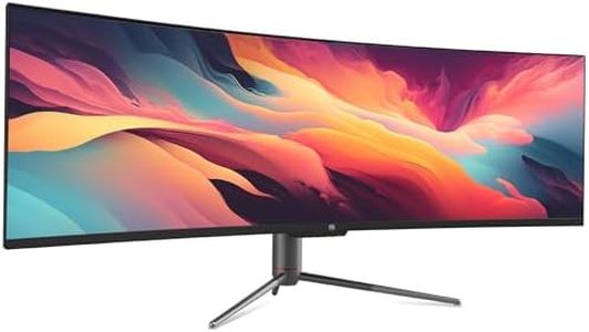 QSM 49" Curved Ultrawide DFHD 32:9 144Hz 6ms Gaming and Office Monitor (3840 × 1080)