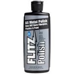 Flitz Multi-Purpose Polish and Cleaner Liquid for Metal, Plastic, Fiberglass, Aluminum, Jewelry, Sterling Silver: Great for Headlight Restoration + Rust Remover, 3.4 oz (Model: LQ 04535)