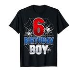 Spider Web 6th Birthday Boy Six 6 Y