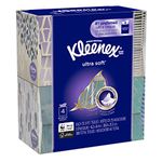 KLEENEX Ultra Soft Facial Tissue, 3-Ply, White, 8.2"X 8.4" , 75/Box, 4 Box/Pack - Packaging May Vary(Assorted color and style boxes)