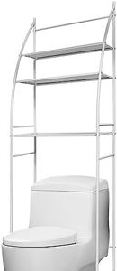 T-LOVENDO.ES Estanteria sobre Inodoro WC Cuarto Baño Lavadora Ahorra Espacio Almacenamiento