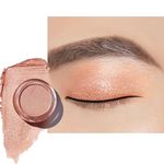 Oulac Shimmer Eyeshadow Satin Finish| Peach Eyeshadow & Highlighter Duo| Waterproof & Long-Lasting| Longwear Blendable Shimmer Eye Make-up | Vegan | 06g (O10) Sahara Gold