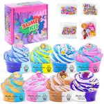 Thedttoy 8 Pack Fluffy Butter Slime Kit, Scented Slime Kits Stress Relief Toy for Girls Boys, Soft Stretchy Cloud Slime Kit, DIY Slime Putty Toys Birthday Gifts Party Favor for Kids 3 4 5+ Years Old