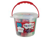 Plasticine FunTUBulous, Original Modelling Clay, Soft and Non-Hardening, Includes 8 Bumper Sticks of Plasticine in Plastic Bucket with Carry Handle, Suitable for Ages 3+