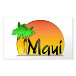 CafePress Maui Rectangle Bumper Sticker Car Decal