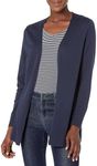 Amazon Essentials Women's Lightweight Open-Front Cardigan Jumper (Available in Plus Size), Navy, L