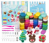 TOYOUTO Modeling Clay, 50 Colors Air Dry Clay for Kids, Solo Package with 50 Seal Bags Tools and Big Model Book, Accessories Set, 27 Ounce, Gift Box