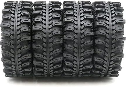 4 pneumatici RC 1.9 crawler super grip 1:10 crawler pneumatici 1.9 Extreme MT altezza 121 mm/4.75inch adatto per Traxxas TRX-4 / RC4WD D90 D110 TF2 / Tamiya CC01 / Axial SCX10 III 90047 AXI0307